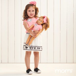 CONJUNTO MC BLUSA J2942 E SHORT SAIA J3111(G0358 G0359) MENINA MOMI J3209