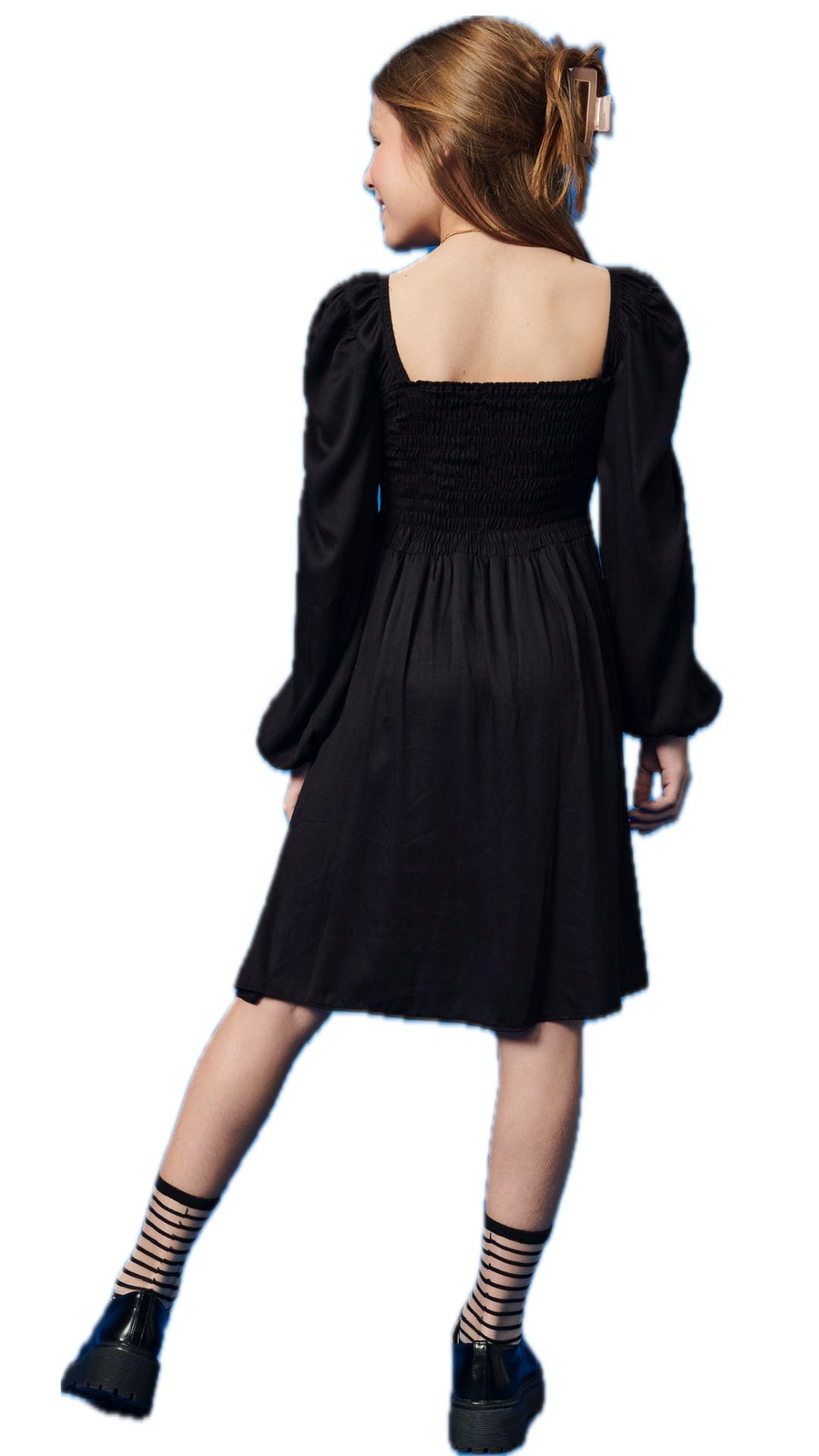 Vestido Manga Longa Em Viscose - Imagem 2