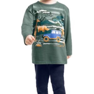 Conjunto Safari Com Calça 100% Algodão