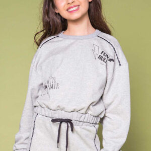 Conjunto Blusão Boxy e Short