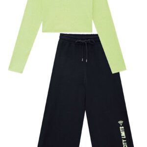 Conjunto Blusa Cropped e Calça