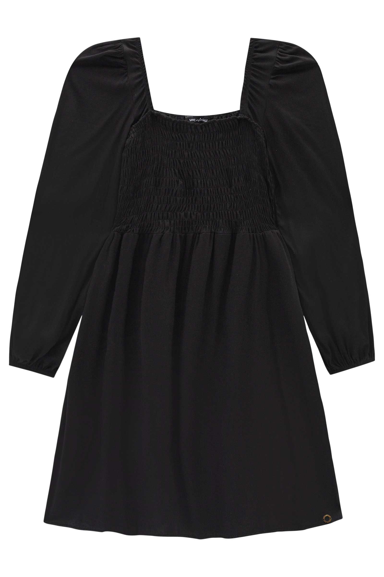 Vestido Manga Longa Em Viscose - Imagem 3