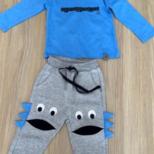 Conjunto Com Calça Em Moletom