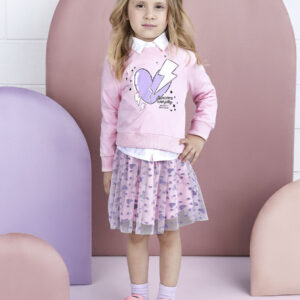 Conjunto Casaco E Saia Tule Momi