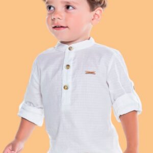 Bata Classica de Tricoline Branca