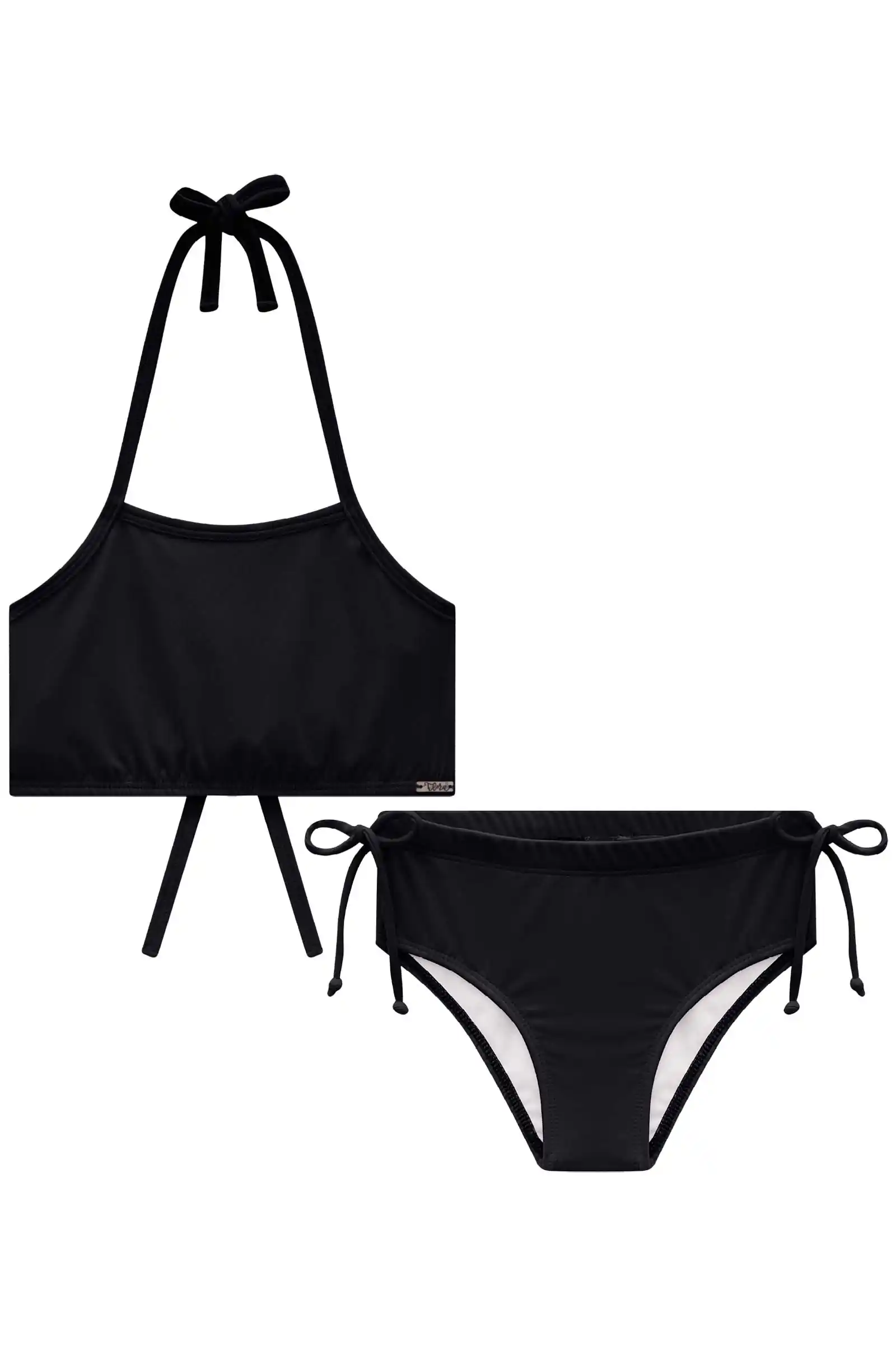 Biquíni em Malha Uv Dry com Proteção UV 50+ Infantil Menina Verde Neon - Imagem 4