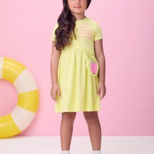 Vestido Com Bolsinha Verde