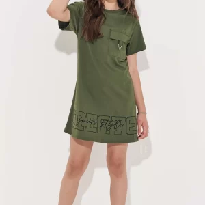 Vestido Tee Dress Preto Em Meia Malha 100% Algodão